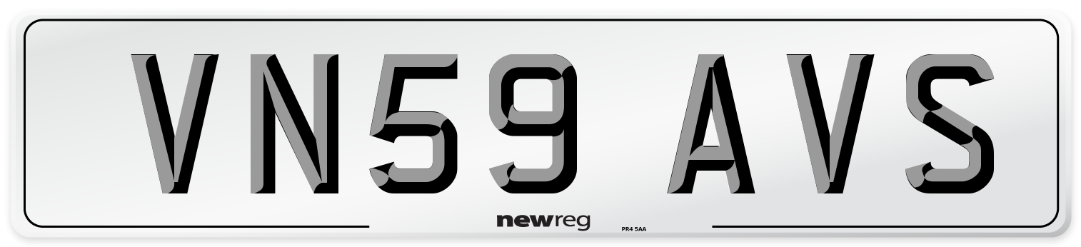 VN59 AVS Number Plate from New Reg